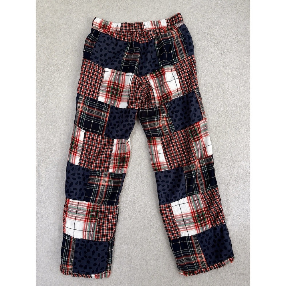 Aerie Women Patchwork Plaid Flannel Pajama Lounge Pants‎ S Elastic Waist 0809
